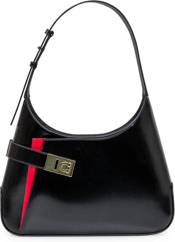 Salvatore Ferragamo Arch SH L BAG Handtas Black Dames