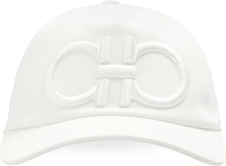 Salvatore Ferragamo Baseballpet White Dames