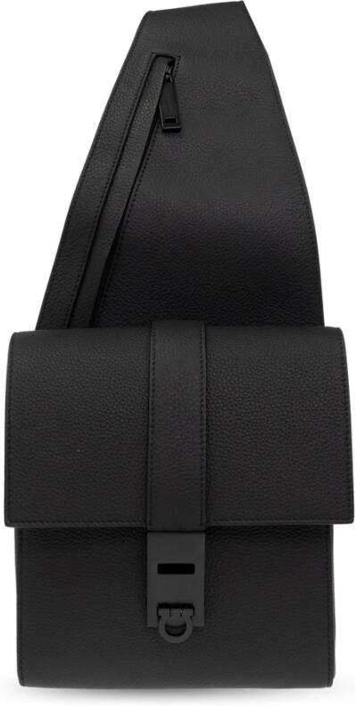 Salvatore Ferragamo Eén-schouder rugzak Zwart Heren