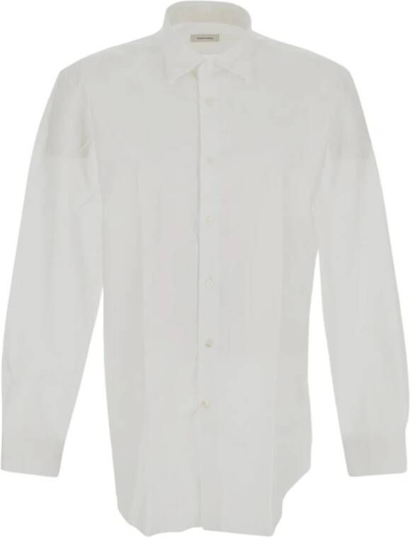 Salvatore Ferragamo Gancini Motief Shirt White Heren