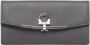 Salvatore Ferragamo Gehamerd Kalfsleren Continental Wallet Grijs Dames - Thumbnail 3
