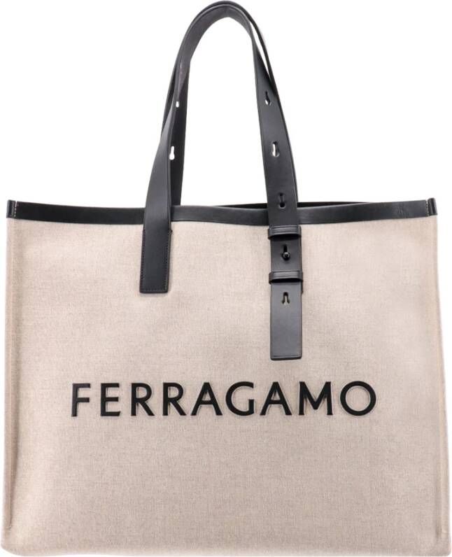 Salvatore Ferragamo Handbags Beige Heren