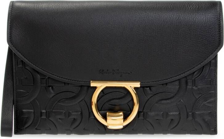 Salvatore Ferragamo Zwarte handtas Model `Margot` Black Dames