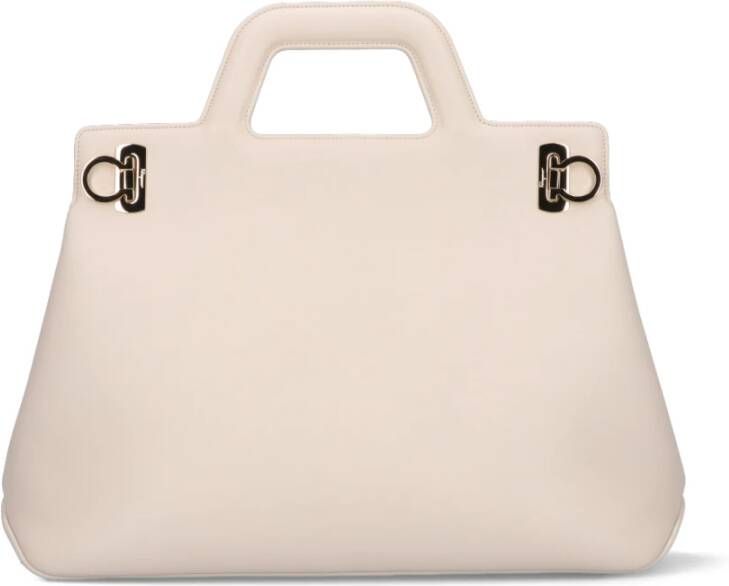 Salvatore Ferragamo Handtas Beige Dames