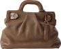 Salvatore Ferragamo Handtas Stijlvol en Verfijnd Leer met Gouden Metalen Details Bruin Dames - Thumbnail 1