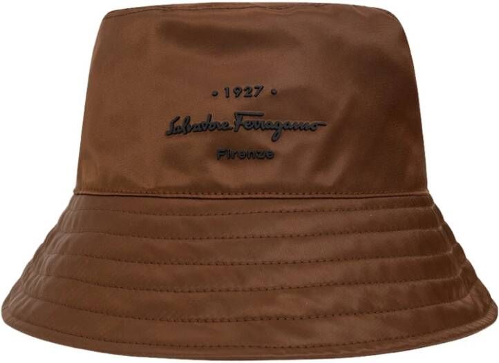 Salvatore Ferragamo Hoed Bruin Dames
