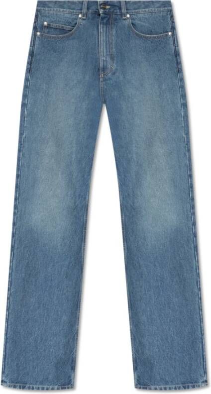 Salvatore Ferragamo Jeans met rechte pijpen Blauw Heren