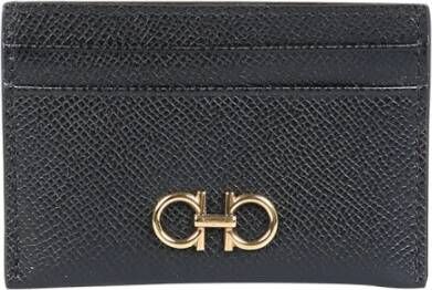 Salvatore Ferragamo Kaarthouder met vier compartimenten Zwart Dames