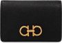 Salvatore Ferragamo Zwarte Logo-Plaque Portemonnee Black Dames - Thumbnail 1