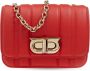 Salvatore Ferragamo Rode Geometrisch Gewatteerde Ferragamo Tas Rood Dames - Thumbnail 3