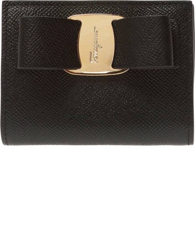 Salvatore Ferragamo Logo -portemonnee Zwart Dames