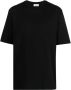 Salvatore Ferragamo Logo-Print Katoenen T-Shirt voor Heren Zwart Heren - Thumbnail 1