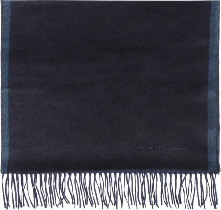 Salvatore Ferragamo Logo -sjaal Blauw Heren
