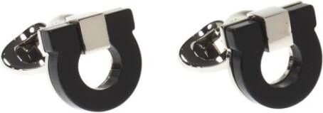 Salvatore Ferragamo Manchetknopen Zwart Heren