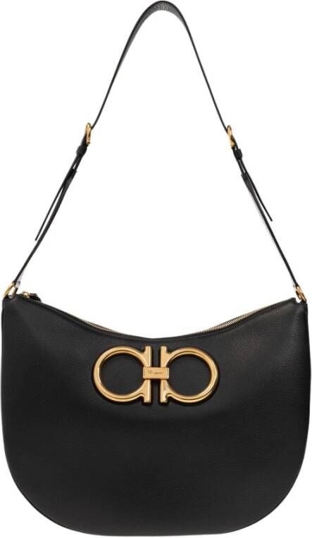 Salvatore Ferragamo Crossbody bags Maxi G Shoulder Bag in zwart