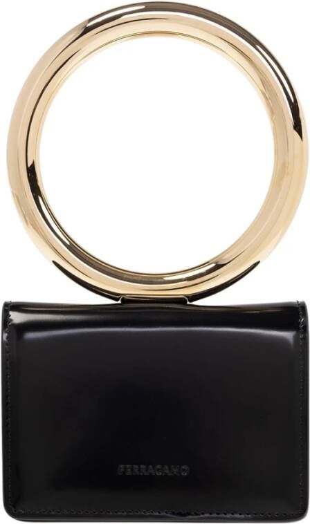 Salvatore Ferragamo Crossbody bags Bangle Logo Micro Pouch in zwart