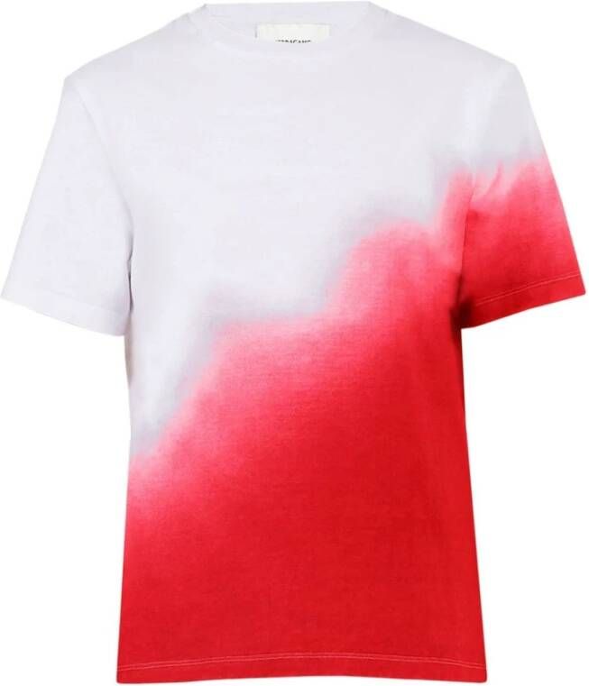 Salvatore Ferragamo MultiColour Diagonal Tie-Dye T-shirts en Polos Multicolor Dames