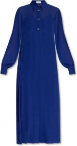 Salvatore Ferragamo Pleated dress Blauw Dames