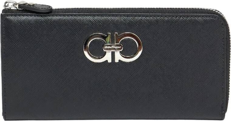 Salvatore Ferragamo Portemonnee kaarthouder Zwart Dames