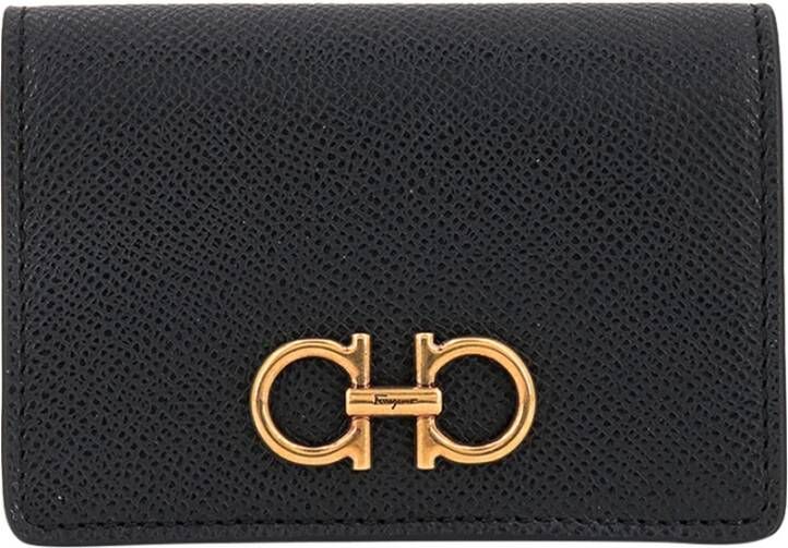 Salvatore Ferragamo Portemonnee kaarthouder Zwart Dames
