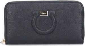 Salvatore Ferragamo Portemonnee kaarthouder Zwart Dames