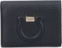 Salvatore Ferragamo Zwarte Gancio City Grainy Leren Portemonnee Zwart Dames - Thumbnail 4