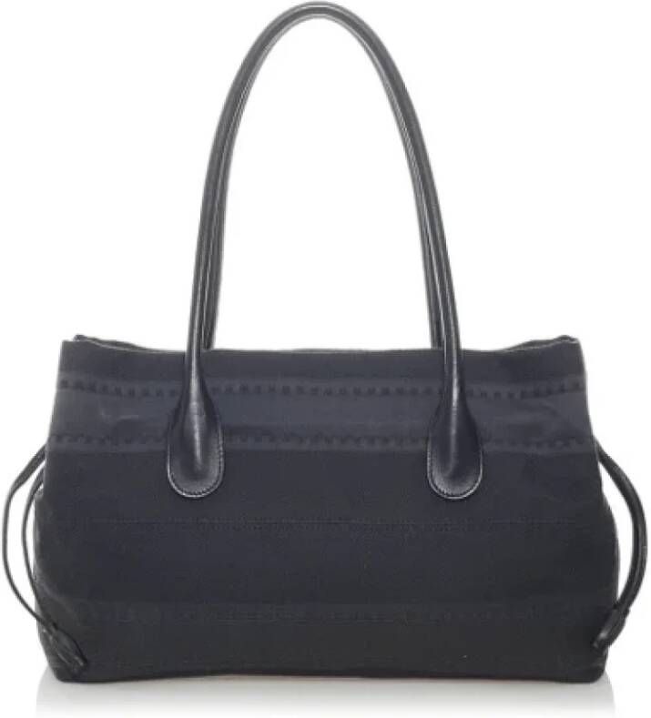 Salvatore Ferragamo Pre-owned Canvas handbags Zwart Dames