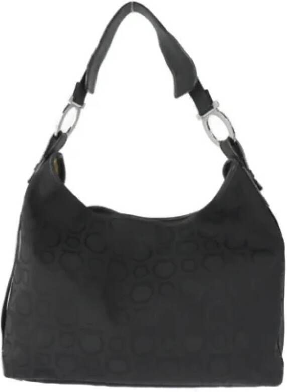 Salvatore Ferragamo Pre-owned Canvas handbags Zwart Dames
