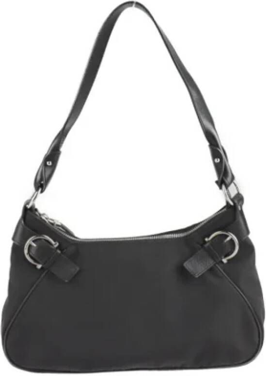 Salvatore Ferragamo Pre-owned Canvas handbags Zwart Dames