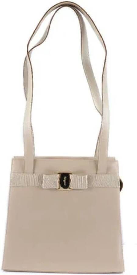 Salvatore Ferragamo Pre-owned Draagtas Beige Dames
