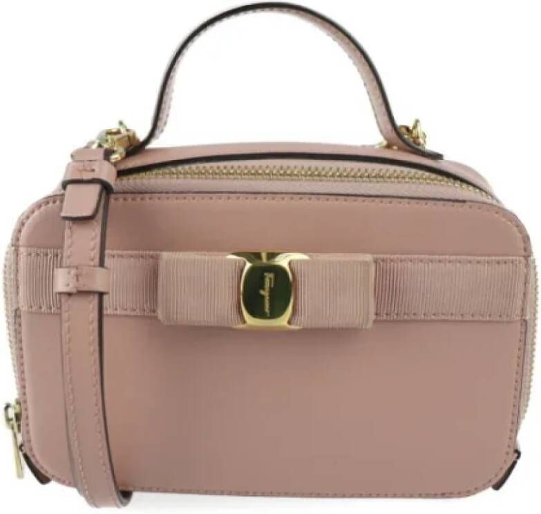 Salvatore Ferragamo Pre-owned Fabric handbags Beige Dames
