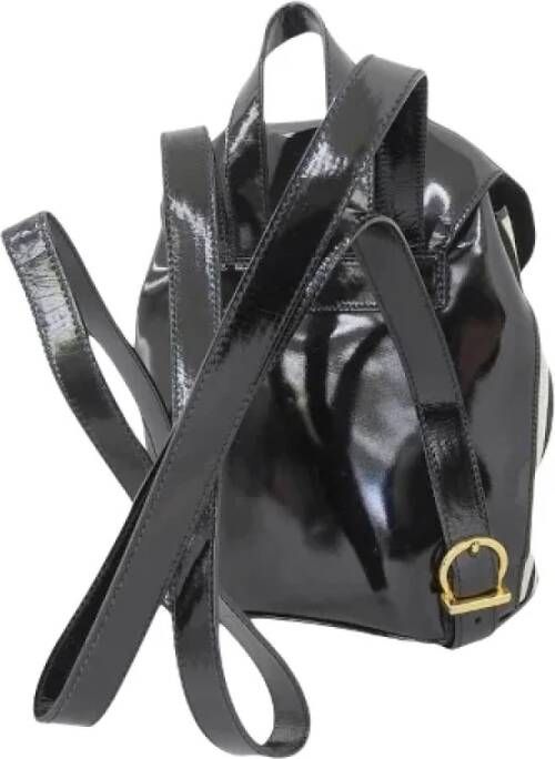 Salvatore Ferragamo Pre-owned Leather backpacks Zwart Dames
