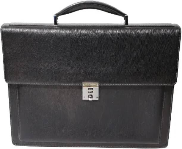 Salvatore Ferragamo Pre-owned Leather briefcases Zwart Dames