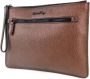 Salvatore Ferragamo Pre-owned Leather clutches Bruin Dames - Thumbnail 1