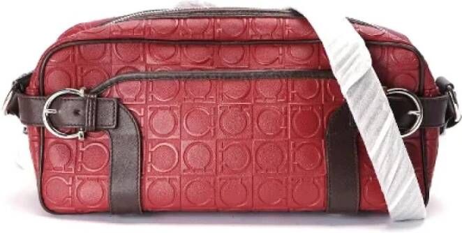 Salvatore Ferragamo Pre-owned Leather crossbody-bags Rood Dames