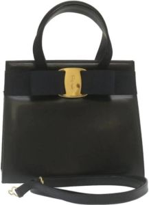 Salvatore Ferragamo Pre-owned Leather Handbag Blauw Dames