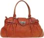 Salvatore Ferragamo Pre-owned Leather handbags Oranje Dames - Thumbnail 1