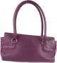 Salvatore Ferragamo Pre-owned Leather handbags Purple Dames - Thumbnail 1