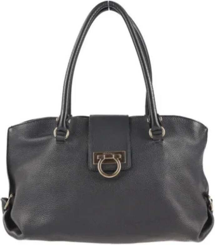 Salvatore Ferragamo Pre-owned Leather handbags Zwart Dames