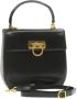 Salvatore Ferragamo Pre-owned Leather handbags Zwart Dames - Thumbnail 1