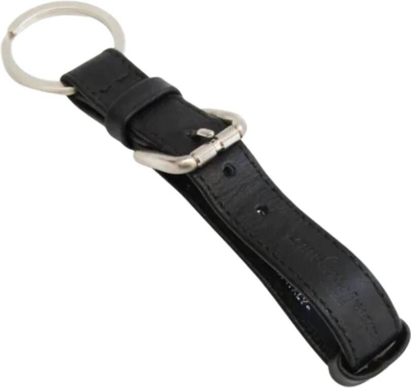 Salvatore Ferragamo Pre-owned Leather key-holders Zwart Dames