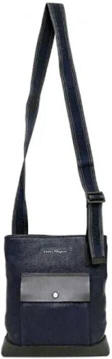Salvatore Ferragamo Pre-owned Leather shoulder-bags Blauw Dames