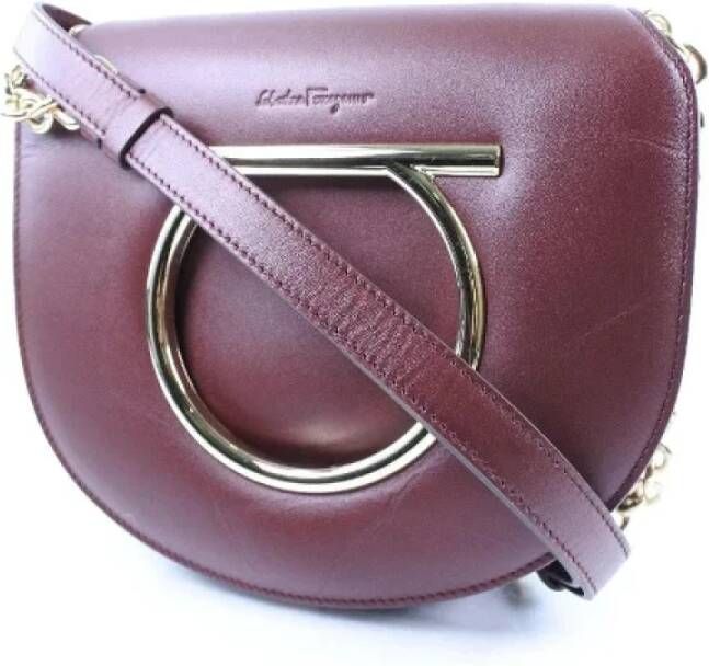Salvatore Ferragamo Pre-owned Leather shoulder-bags Rood Dames
