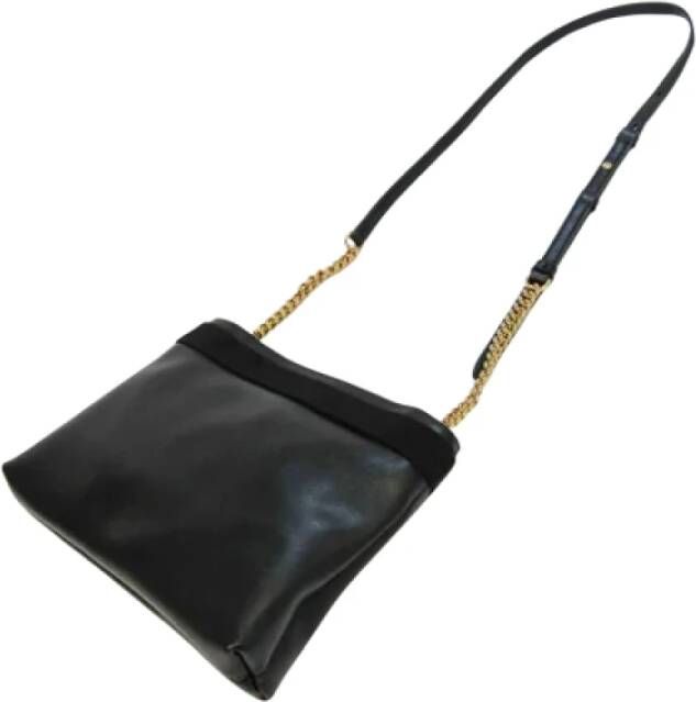 Salvatore Ferragamo Pre-owned Leather shoulder-bags Zwart Dames