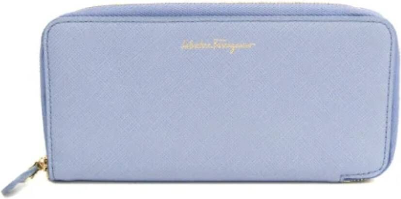 Salvatore Ferragamo Pre-owned Leather wallets Paars Dames