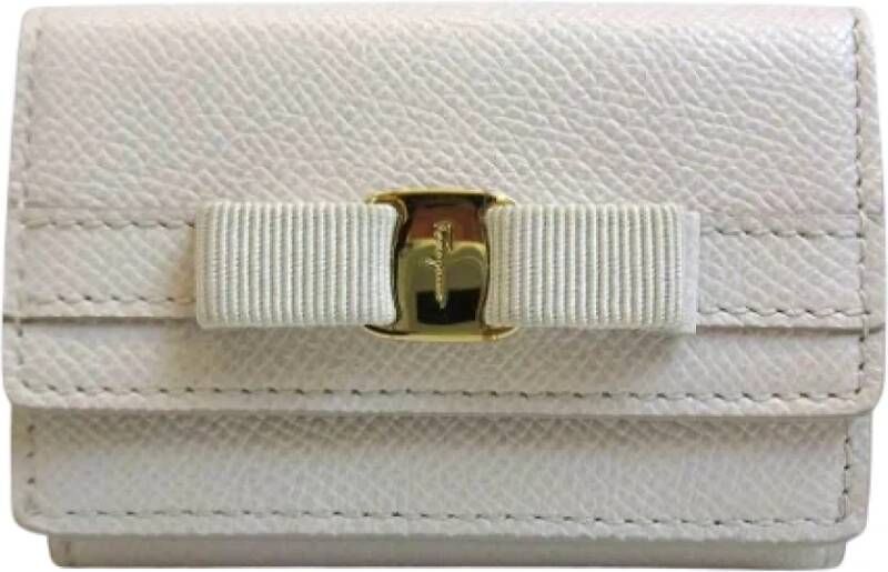 Salvatore Ferragamo Pre-owned Leather wallets White Dames