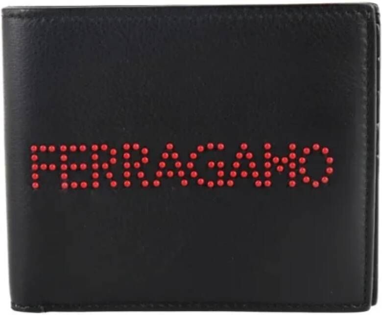 Salvatore Ferragamo Pre-owned Leather wallets Zwart Heren