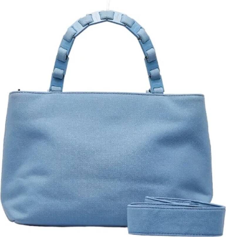 Salvatore Ferragamo Pre-owned Nylon handbags Blauw Dames