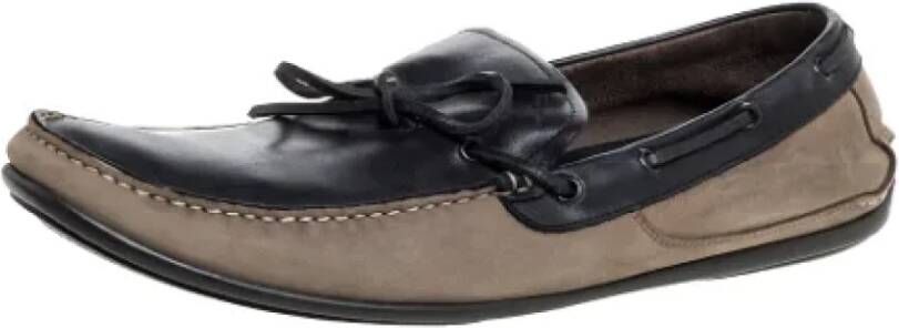 Salvatore Ferragamo Pre-owned Platte schoenen Bruin Heren