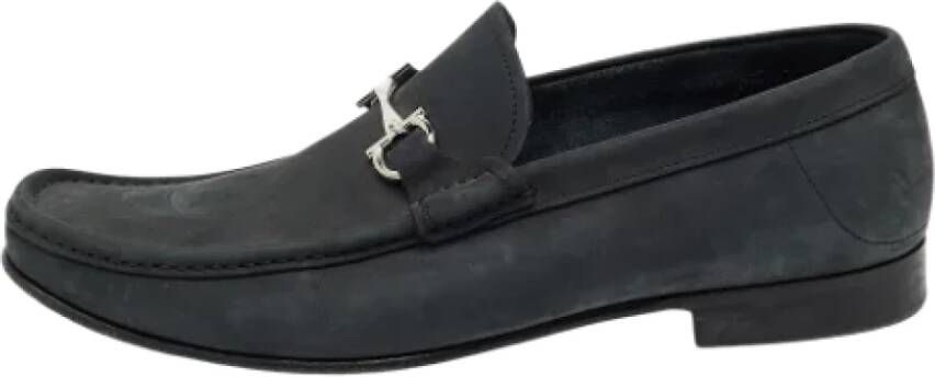 Salvatore Ferragamo Pre-owned Platte schoenen Grijs Heren